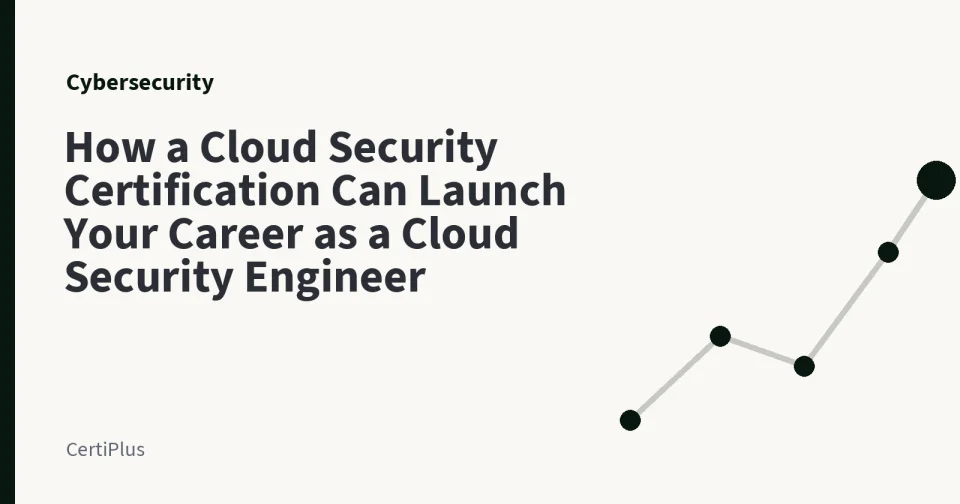 How a Cloud Security Certification Can Launch Your Career as a Cloud Security Engineer